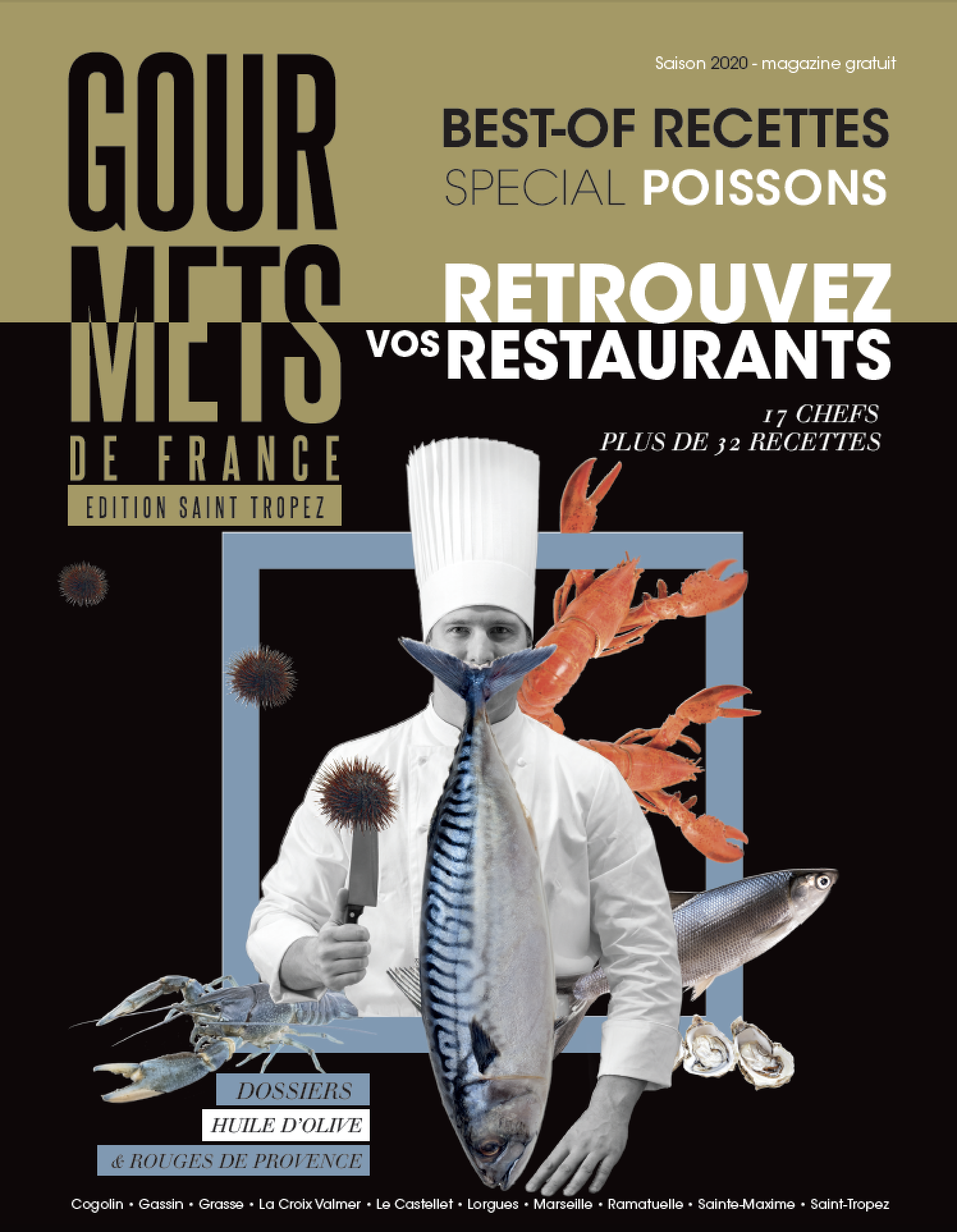 Magazine Gourmets de France édition Saint Tropez 2020 